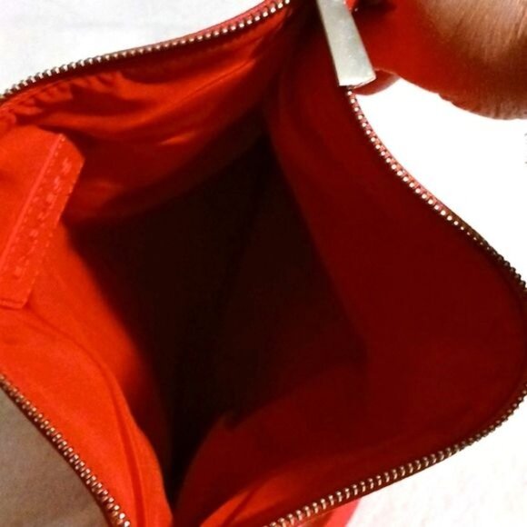 Express Coral Fold Over Purse with Silver Chain‎ Strap/Hardware - Picture 8 of 12